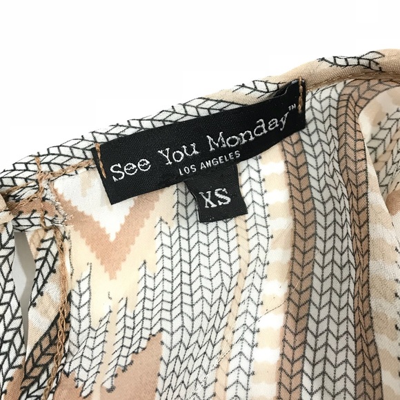 Sheer Hi-Low Fringed Long Sleeve Top - Picture 5 of 5